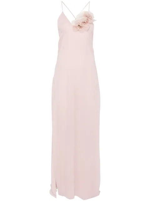 Blumarine floral-appliqué dress