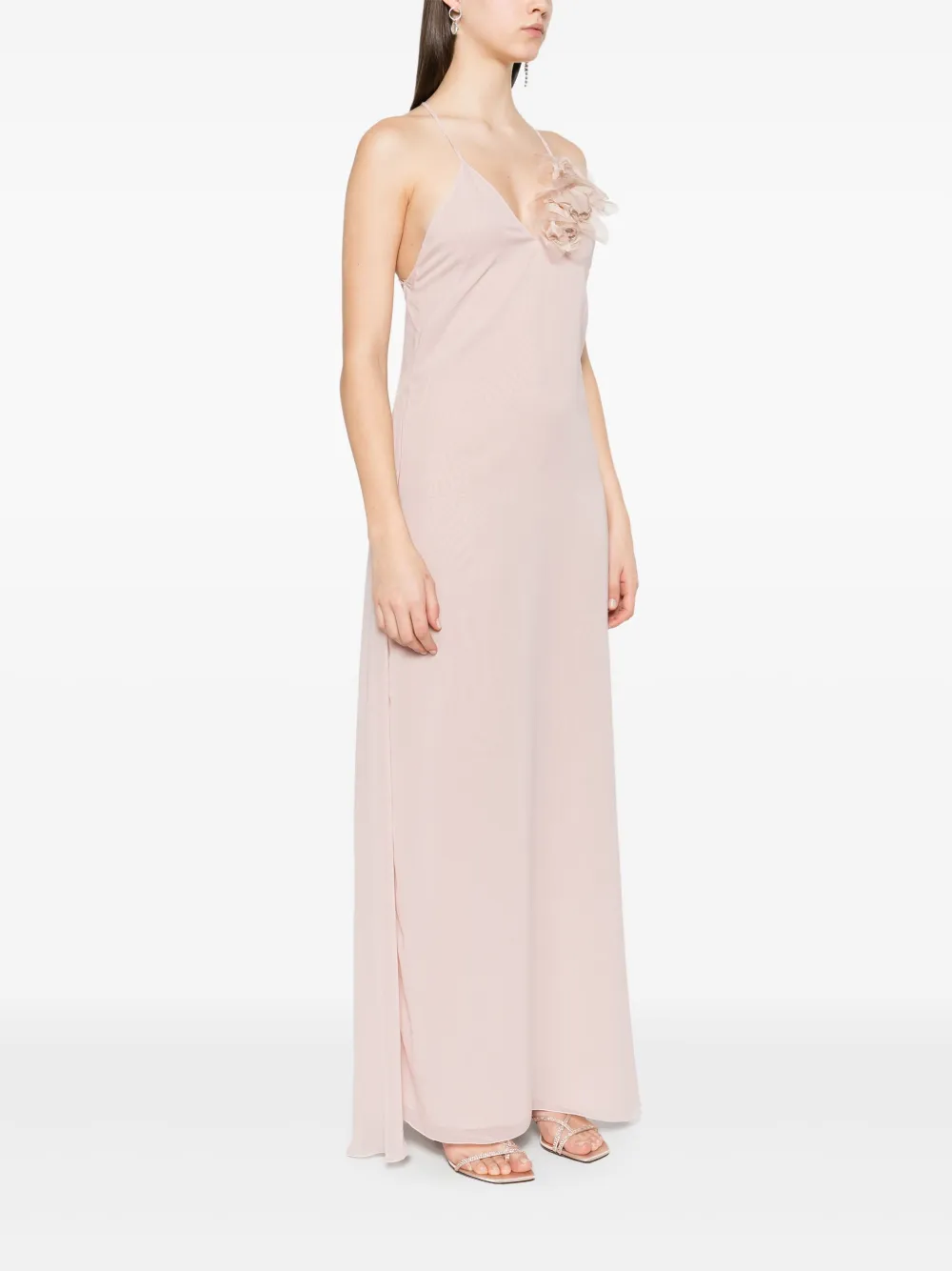 Blumarine Jurk met bloemenpatch Roze