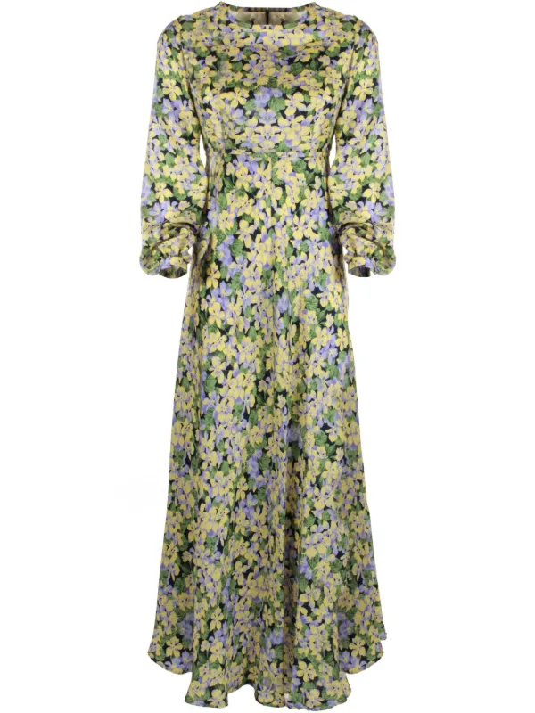 floral-print maxi dress