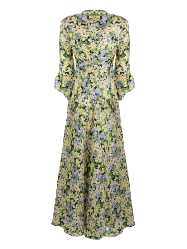 floral-print maxi dress