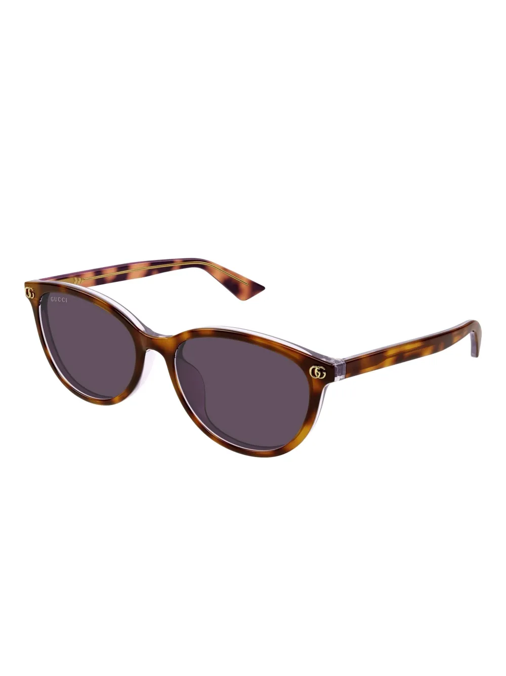 Gucci Eyewear Zonnebril met schilpadschild design - Bruin