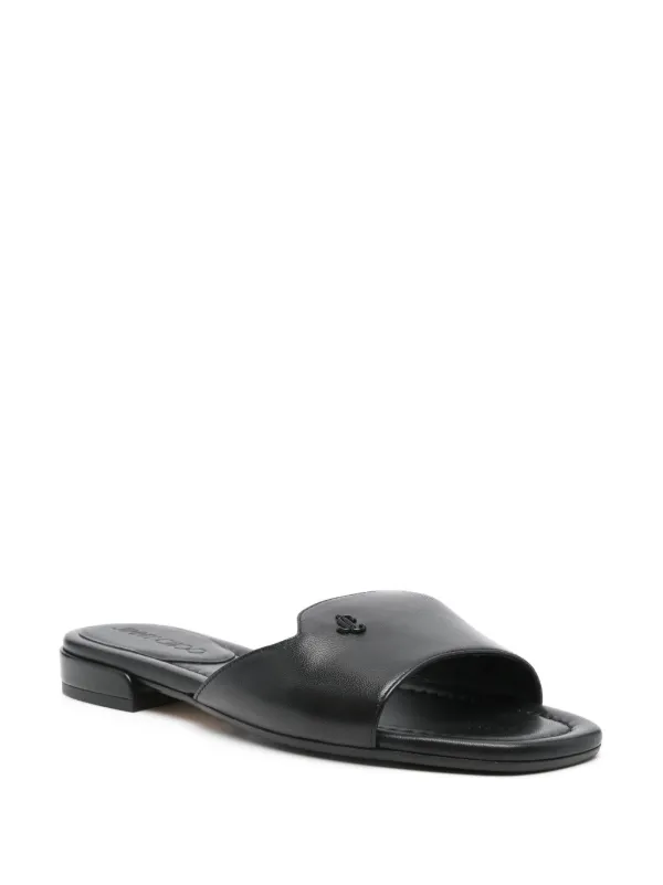 Jimmy Choo Dina Slides | Black | FARFETCH