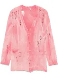 R13 distressed cardigan - Pink