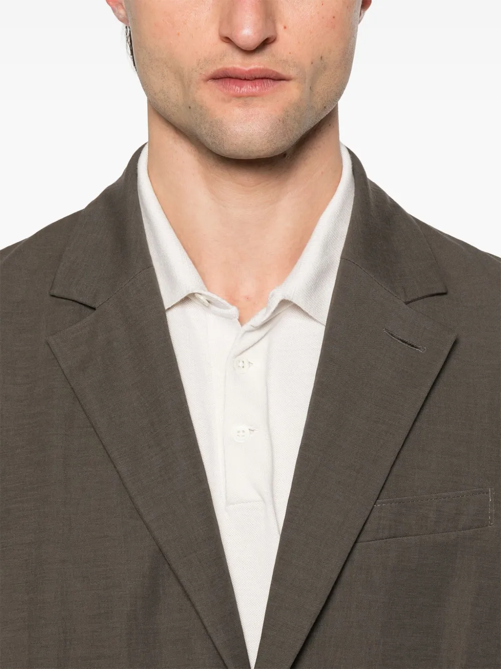 Harris Wharf London Blazer met enkele rij knopen Grijs