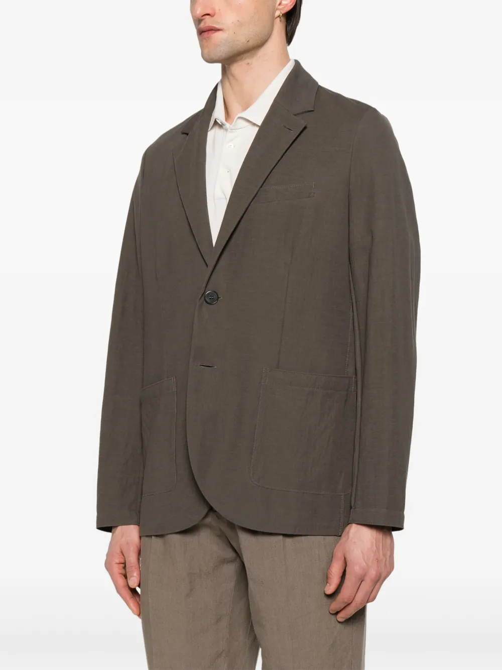 Harris Wharf London Blazer met enkele rij knopen Grijs