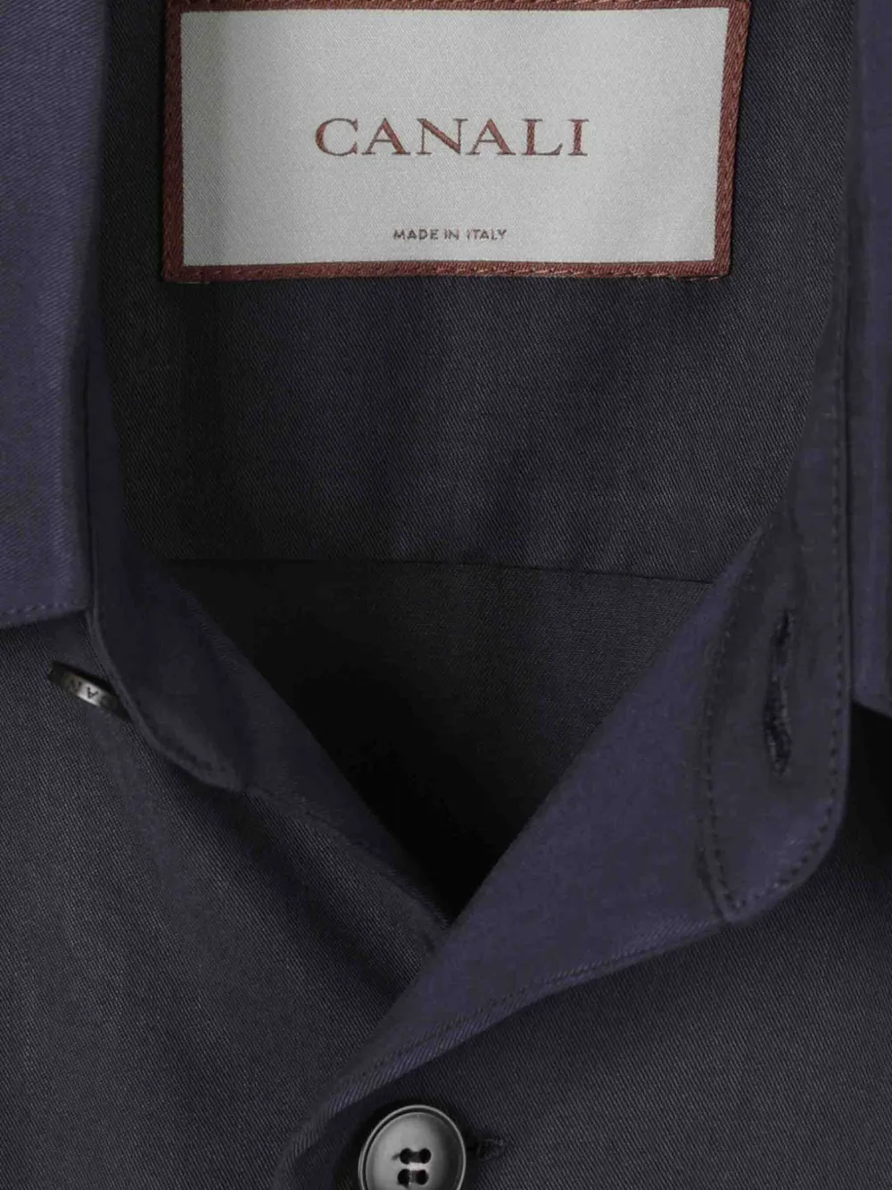 Canali Button-up shirtjack Blauw