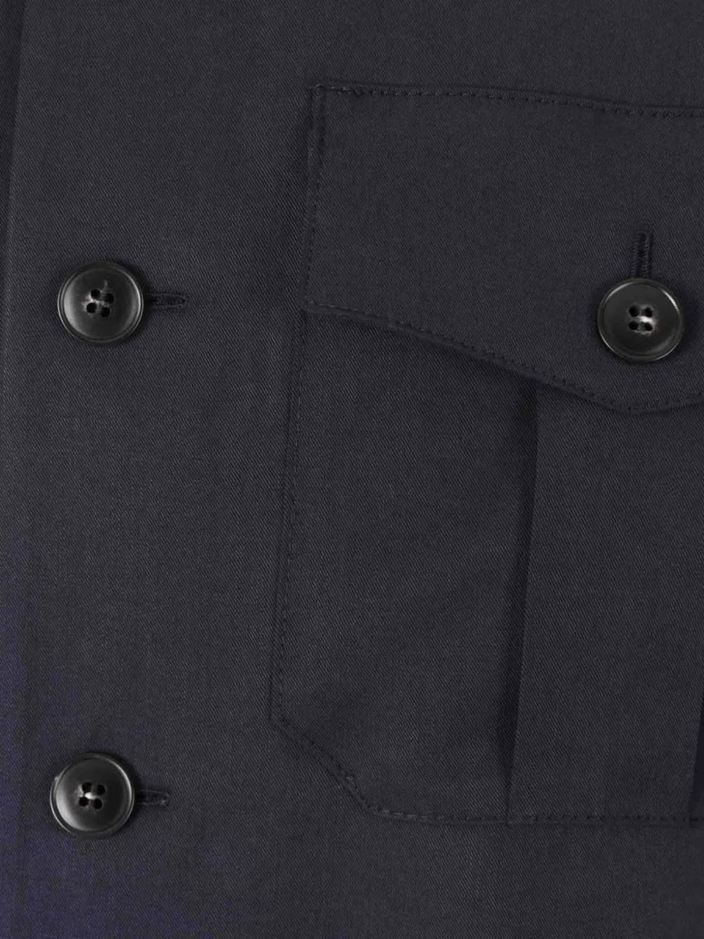 Canali Button-up shirtjack Blauw