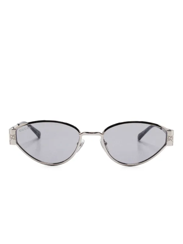 GUCCI EYEWEARキャットアイ リムレス シルバートーン サングラス 28682728_57997250_600.jpg