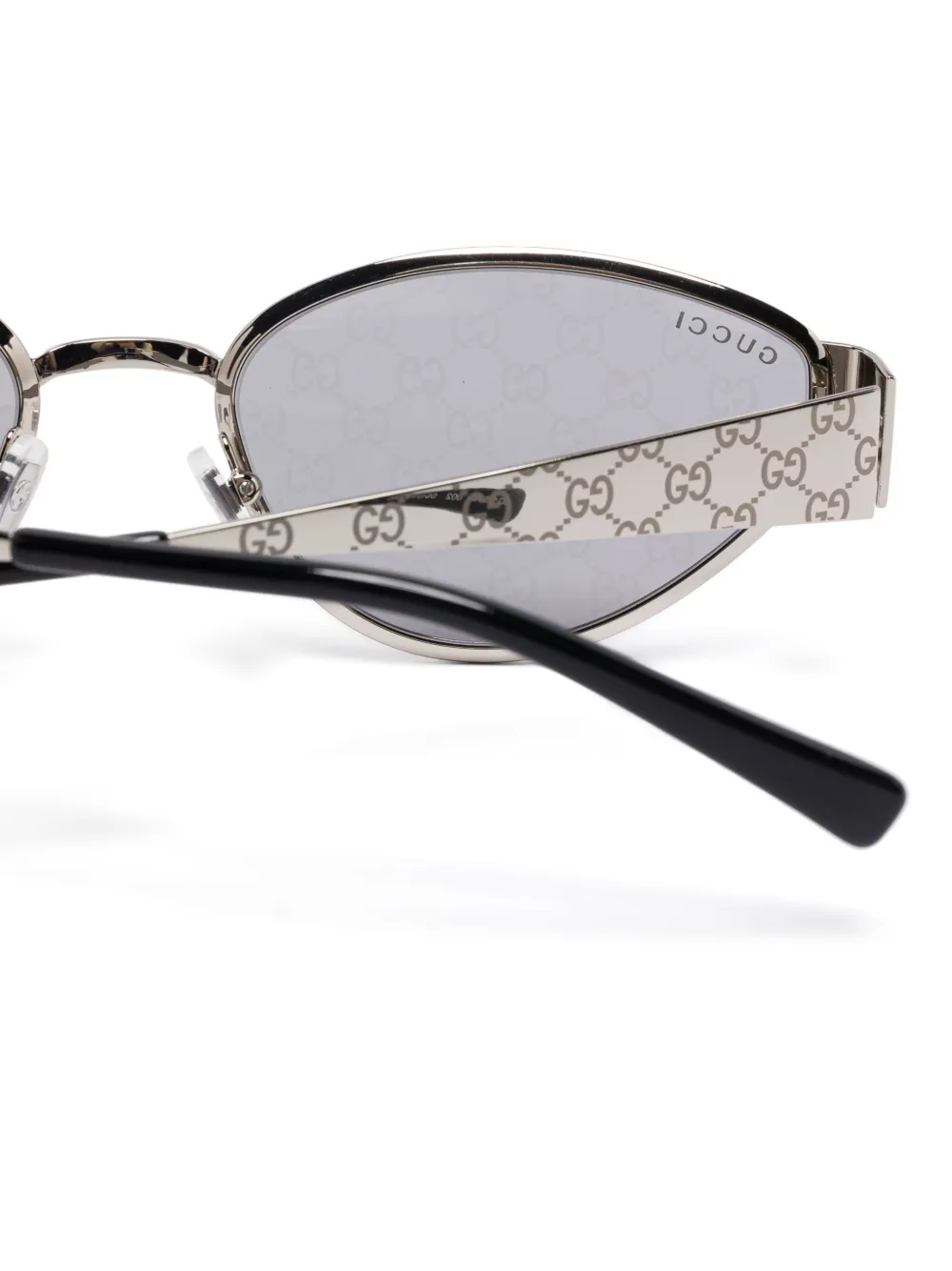 Gucci Eyewear Zonnebril met cat-eye montuur Zilver