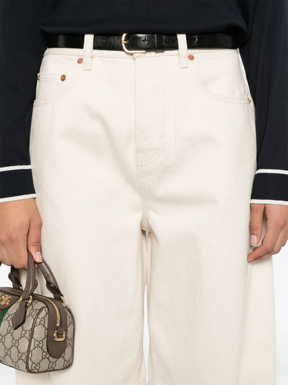 Gucci Jeans met toelopende pijpen Beige