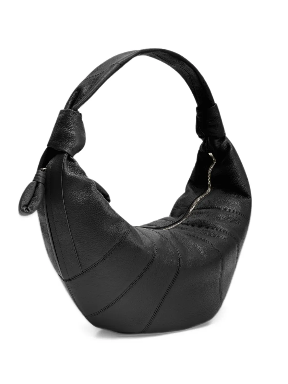 LEMAIRE Fortune Croissant leren tas Zwart