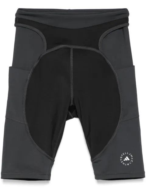 adidas by Stella McCartney shorts de ciclismo con detalle a capas