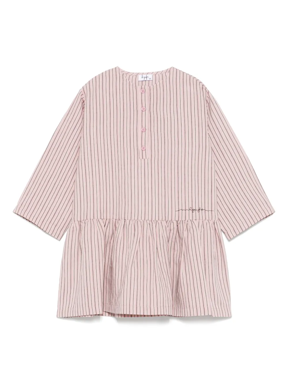Il Gufo robe à rayures | rose | Image 1