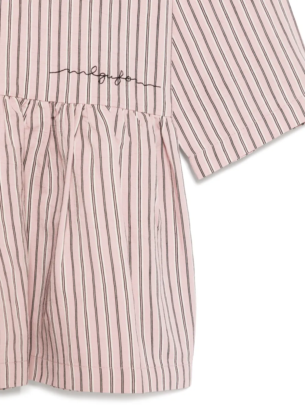 Il Gufo Gestreepte jurk Roze