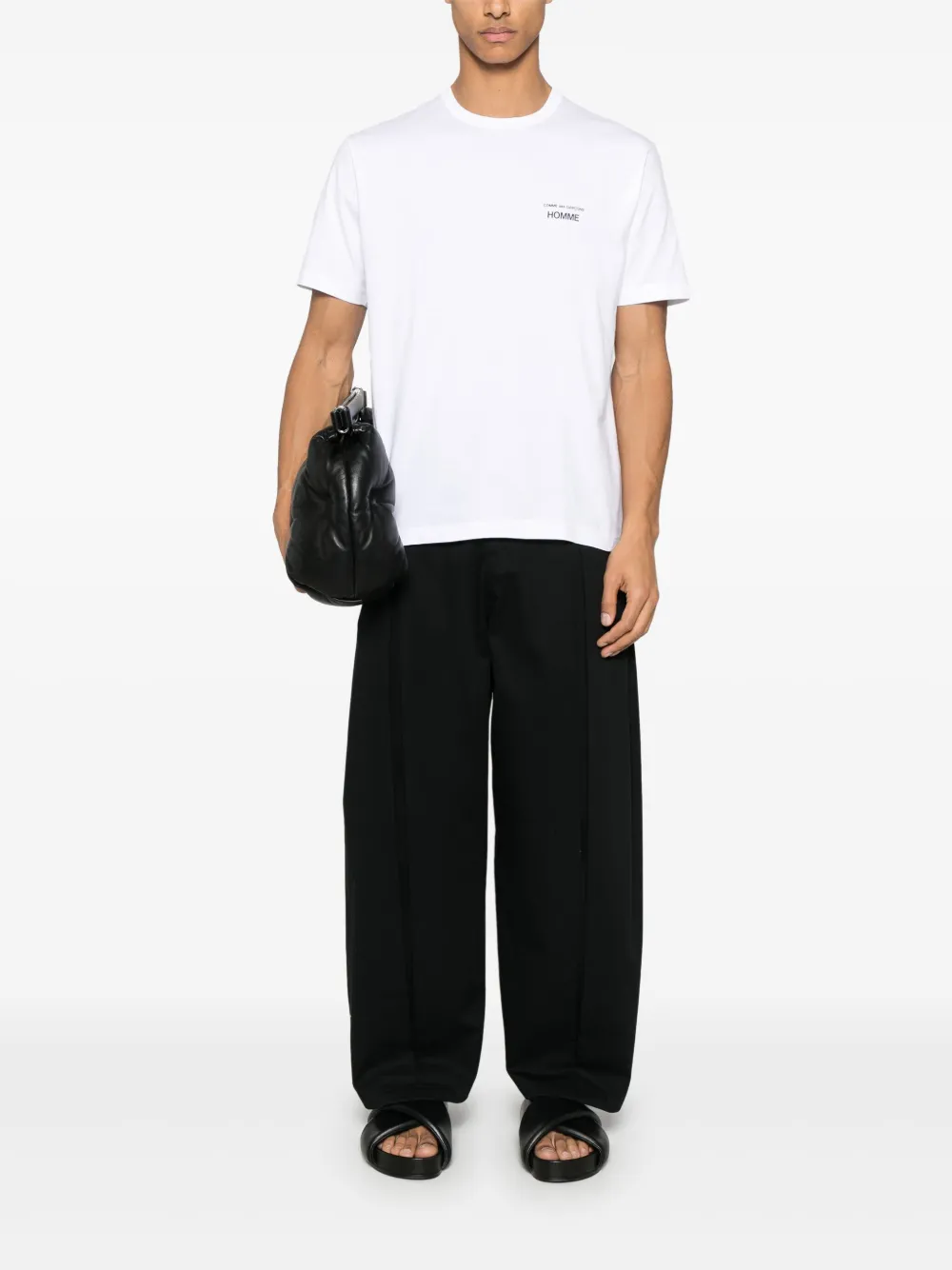 Comme des Garçons Homme T-shirt met logoprint - Wit