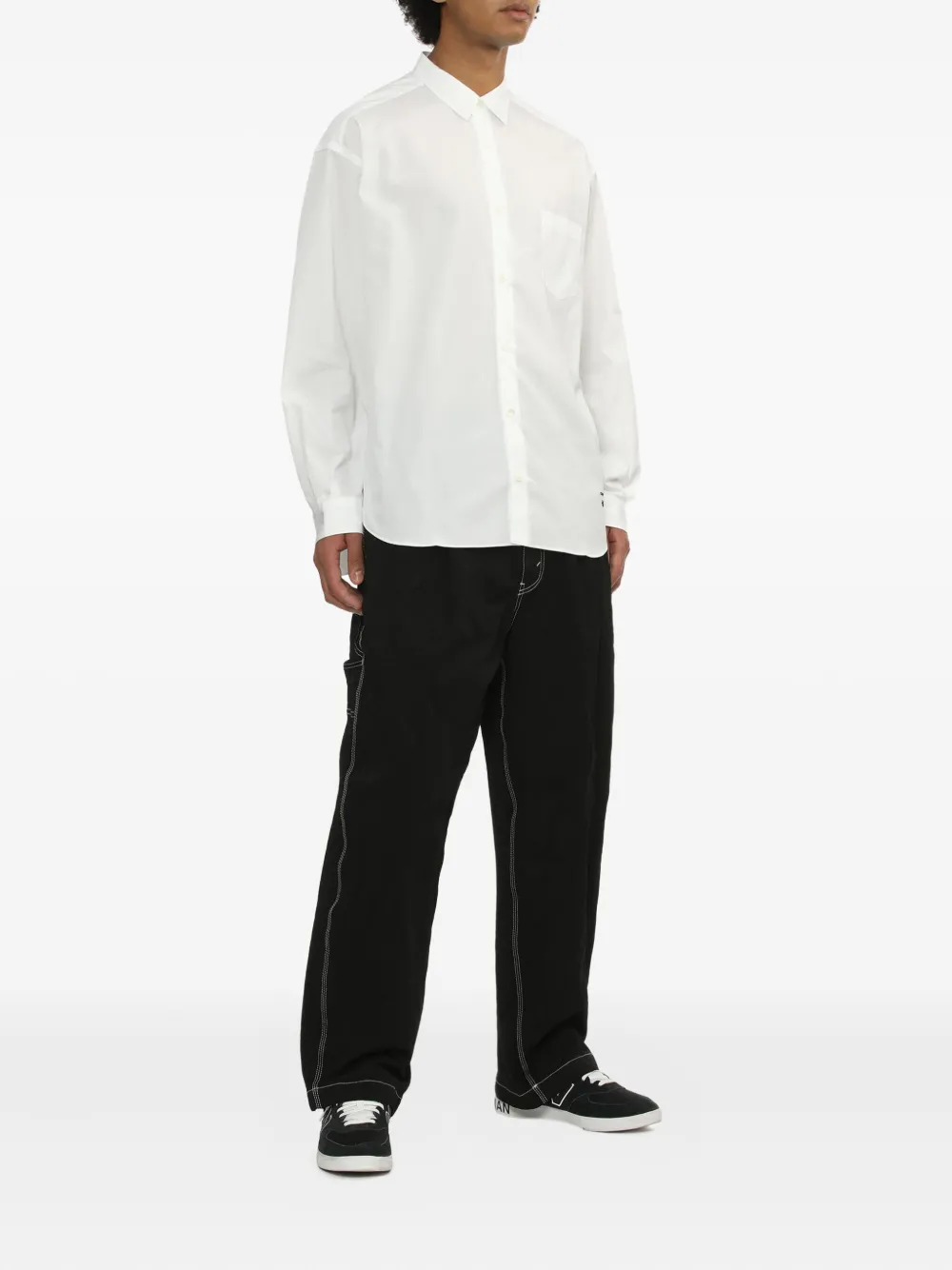 Comme des Garçons Homme logo-embroidered shirt | Image 2