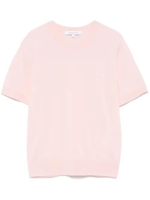 T-shirt en maille à patch Baby Fox - Maison Kitsuné - Modalova
