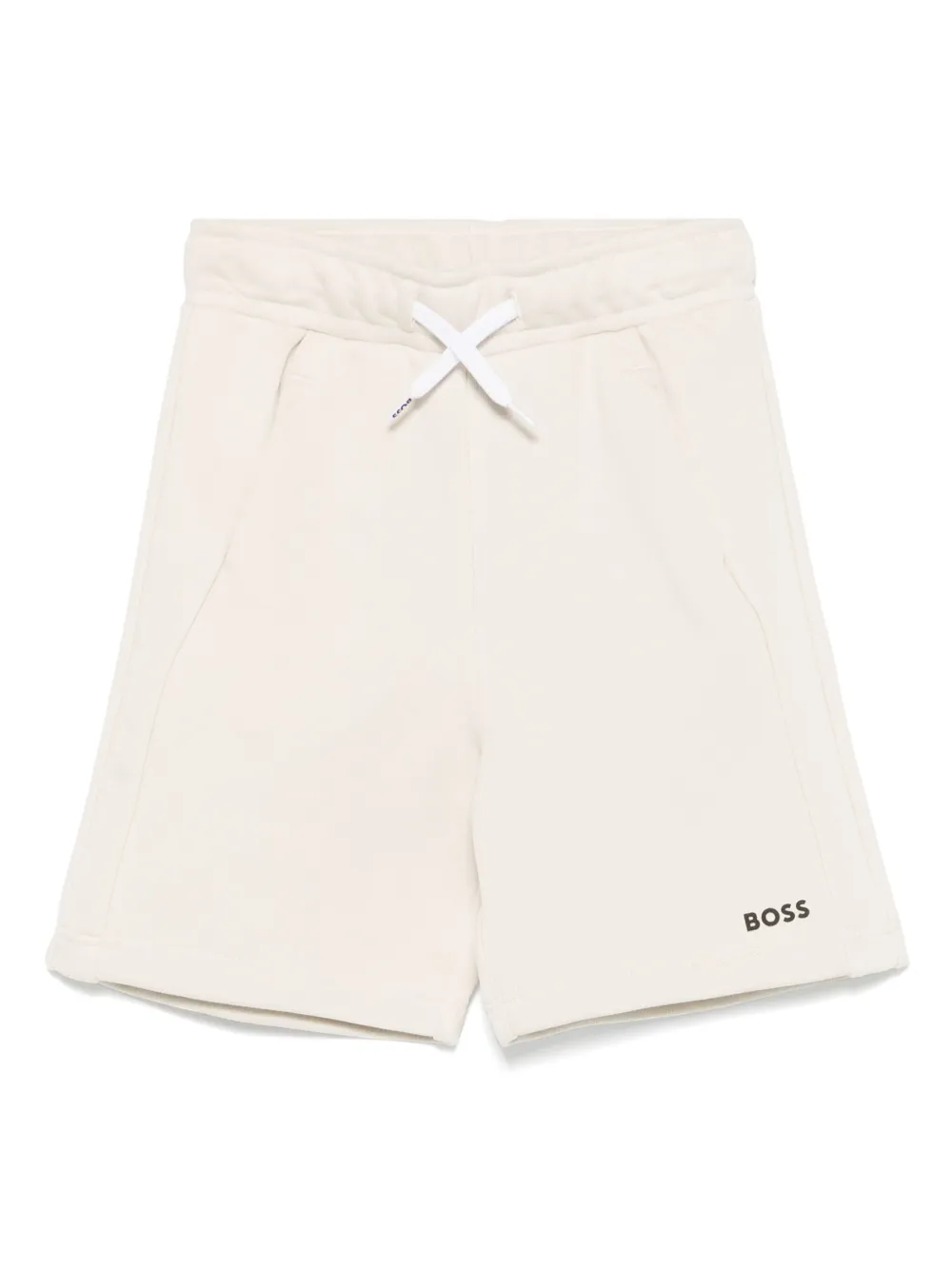 BOSS Kidswear Shorts met logoprint Beige