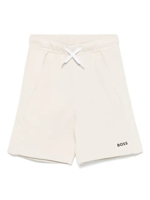 BOSS Kidswear logo-print cotton shorts