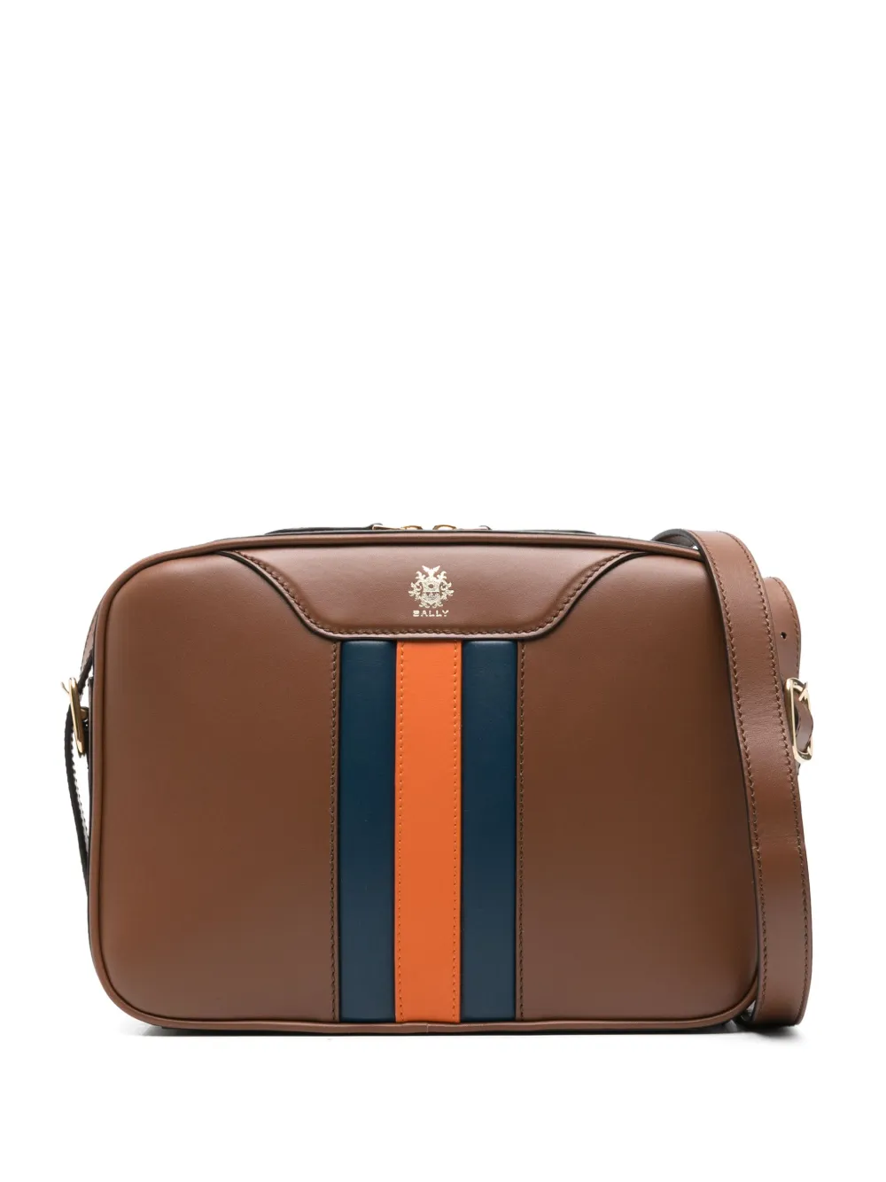 Bally Schoudertas met gestreept detail Bruin