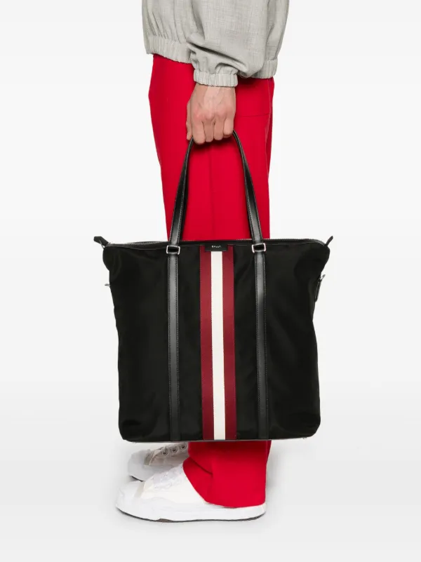 Bally ストライプ トートバッグ | ブラック | FARFETCH JP