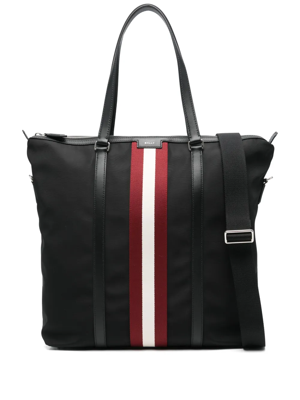 Bally Shopper met gestreept detail Zwart