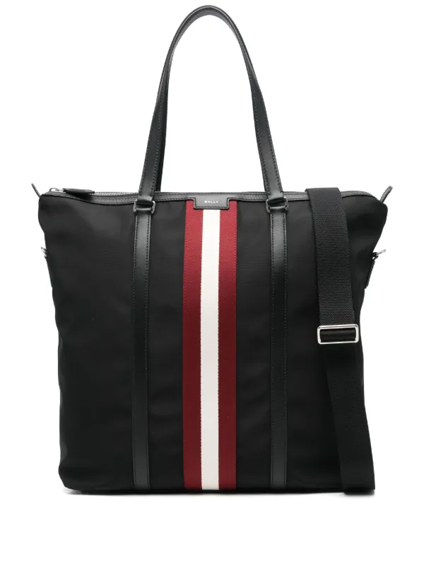 Bally ストライプ トートバッグ | ブラック | FARFETCH JP