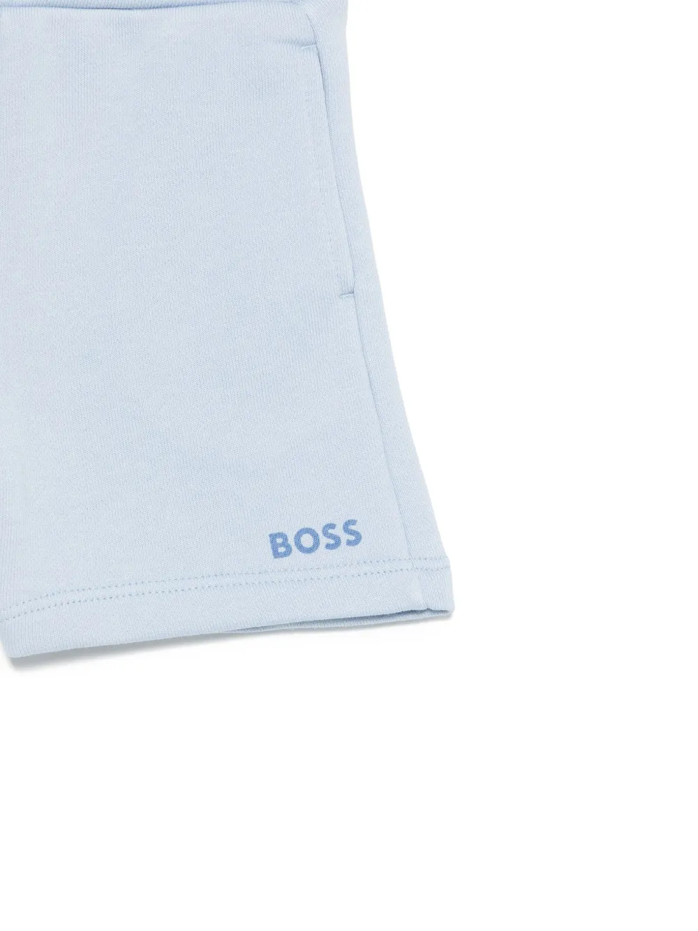 BOSS Kidswear Shorts met logoprint Blauw