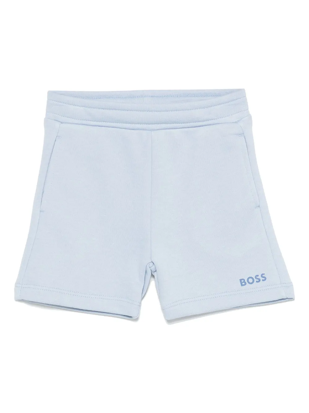 BOSS Kidswear Shorts met logoprint Blauw