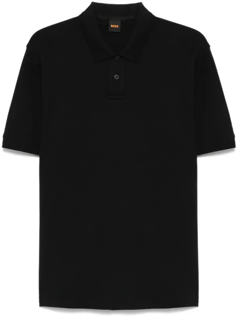 BOSS logo-embroidered polo shirt  