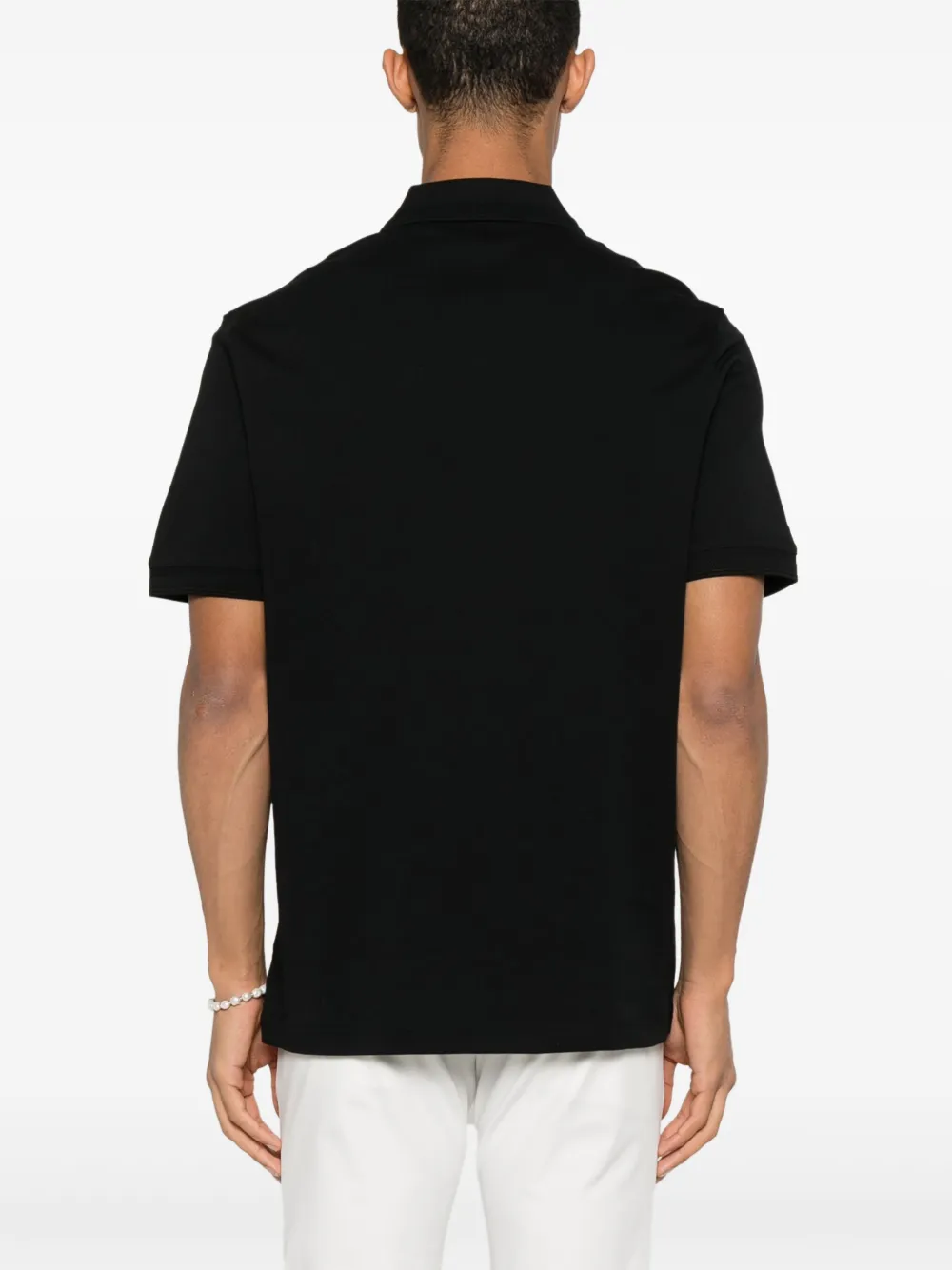 BOSS Poloshirt met geborduurd logo Zwart