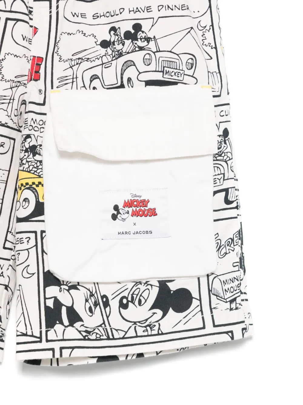 Marc Jacobs Kids x Mickey Mouse shorts met print Beige