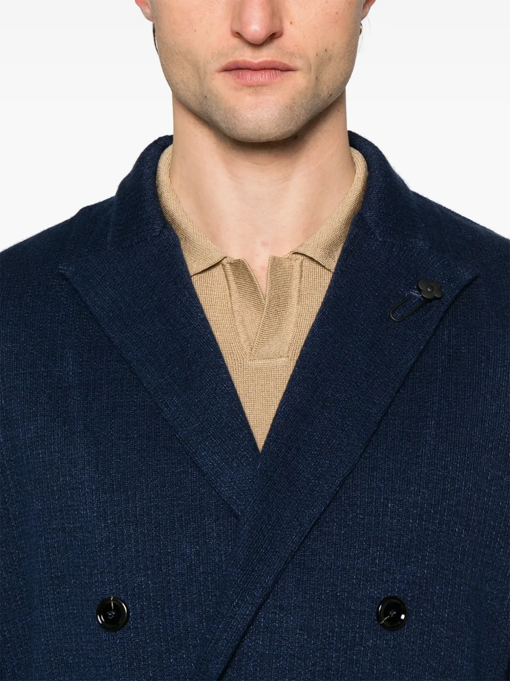 Lardini Blazer met dubbele rij knopen Blauw