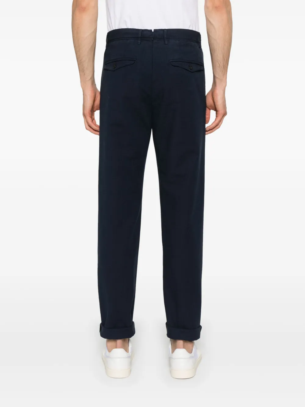 Incotex Broek met toelopende pijpen Blauw