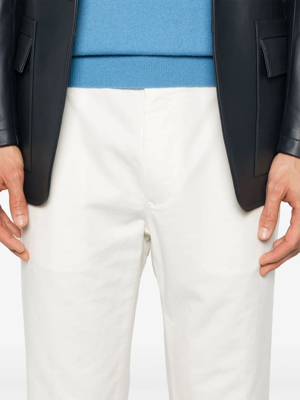 Incotex Broek met toelopende pijpen Beige