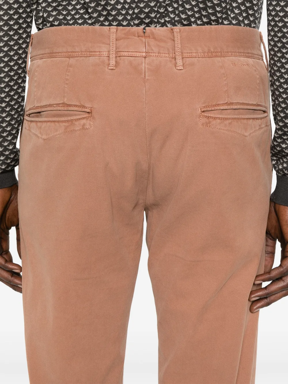 Incotex Broek met toelopende pijpen Bruin