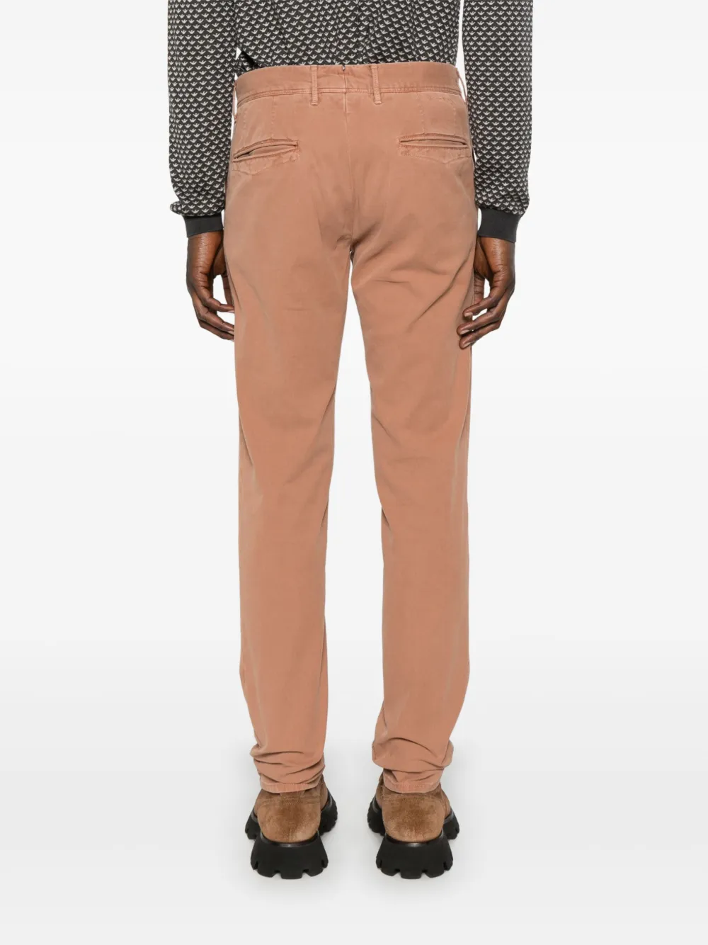 Incotex Broek met toelopende pijpen Bruin