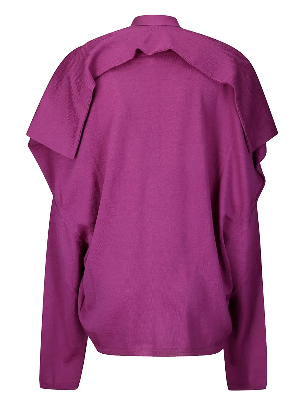 COMME DES GARÇONS DRAPED-TRIM CARDIGAN