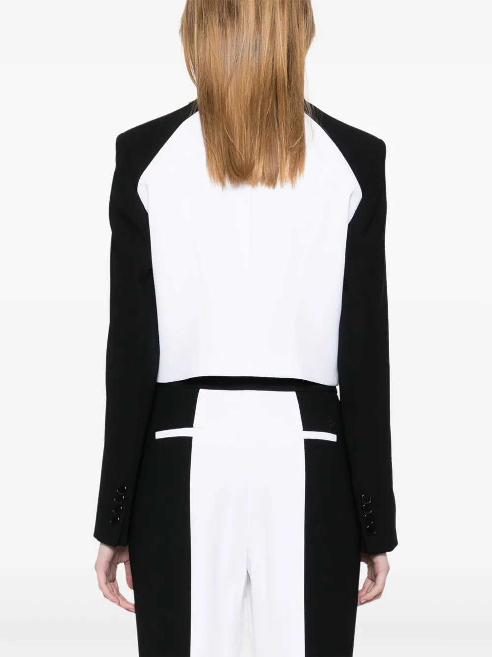 Karl Lagerfeld Cropped blazer Wit