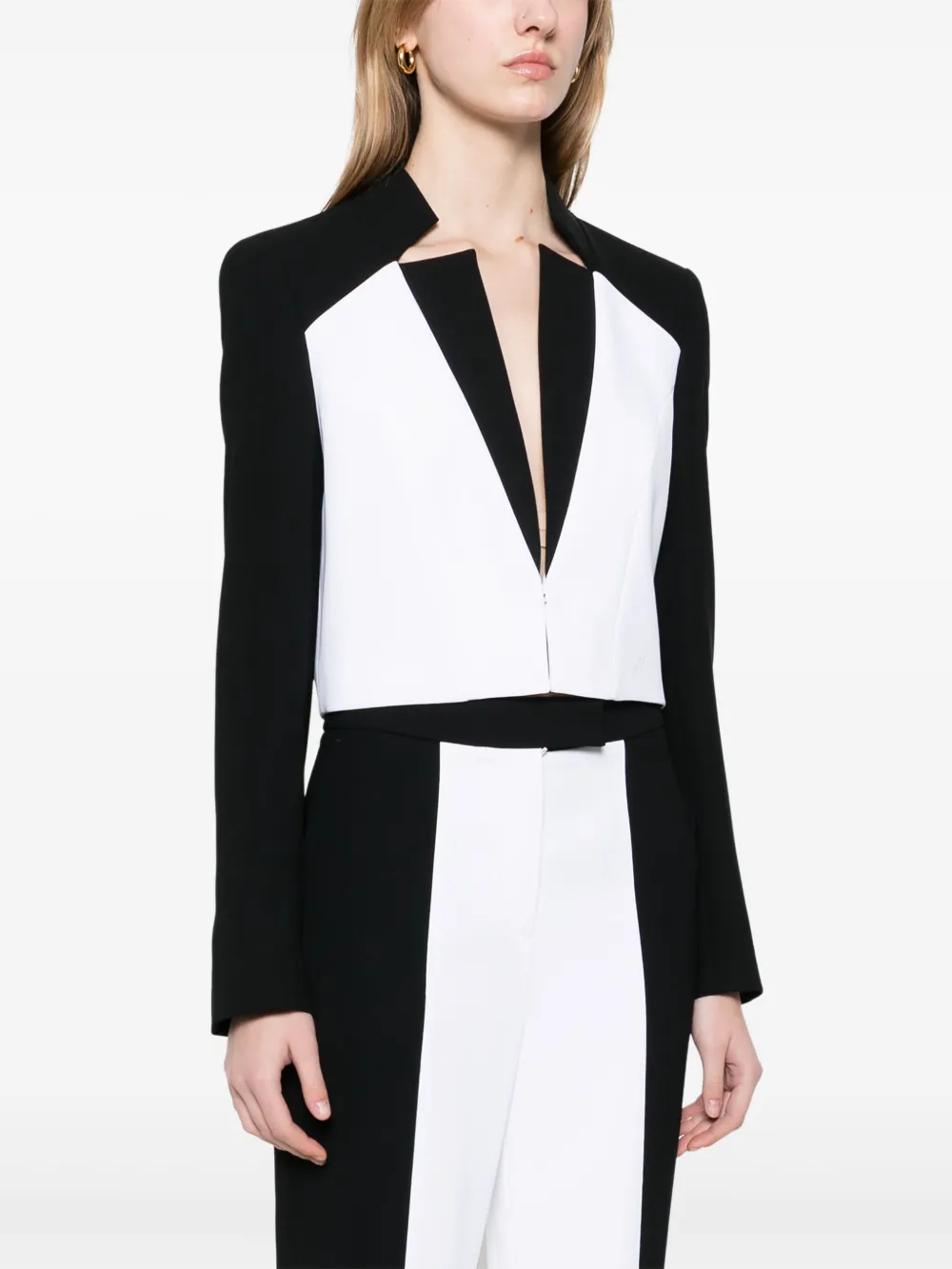 Karl Lagerfeld Cropped blazer Wit