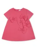 Simonetta bow-detail dress - Pink