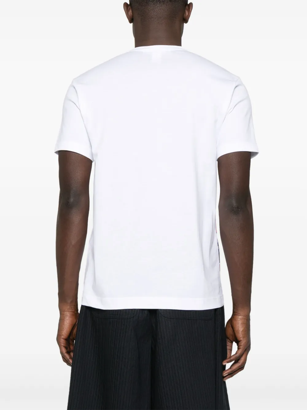 Comme Des Garçons Shirt T-shirt met patchwork-print Wit