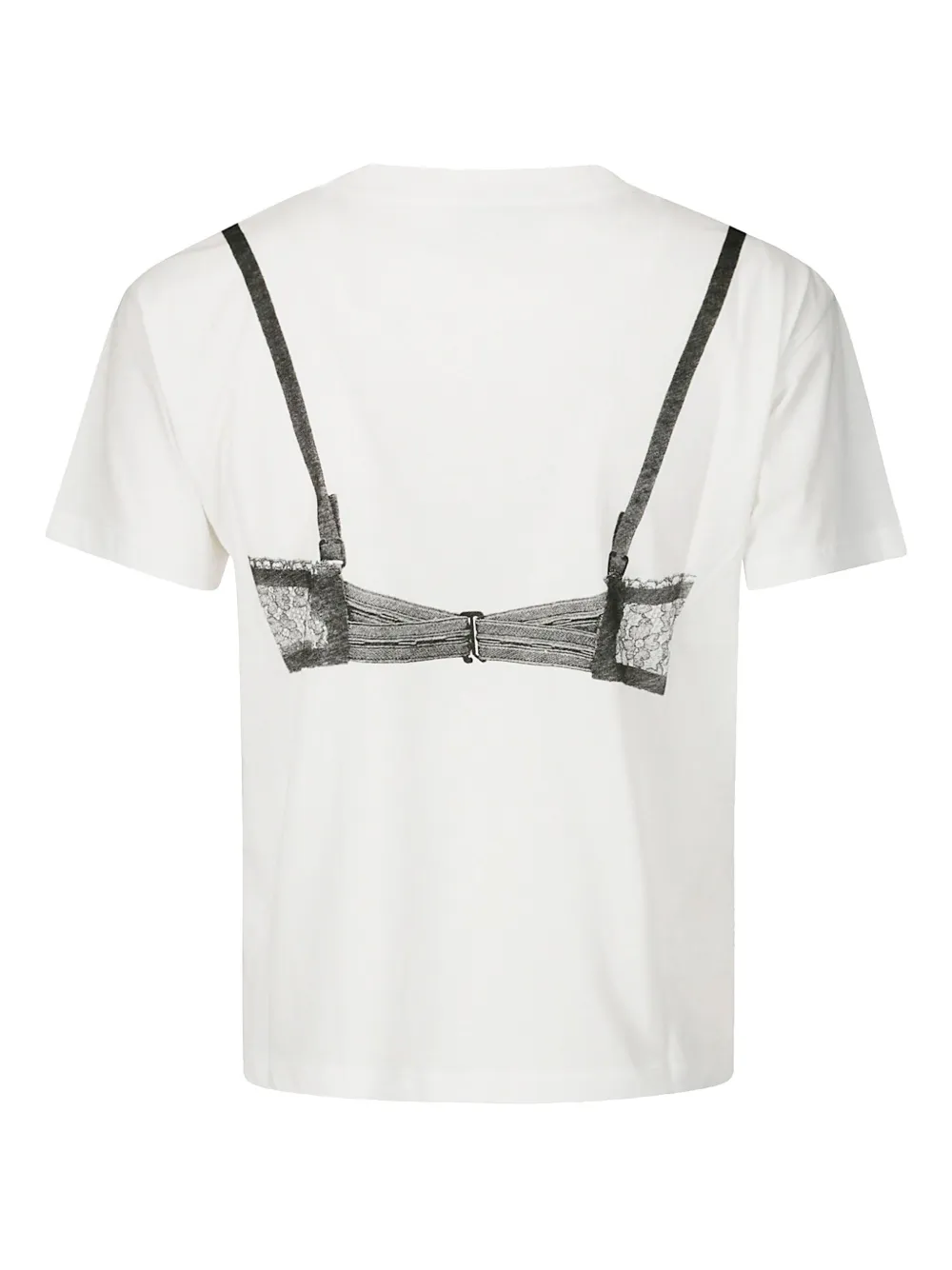 Vaquera trompe-l'oeil T-shirt - Wit