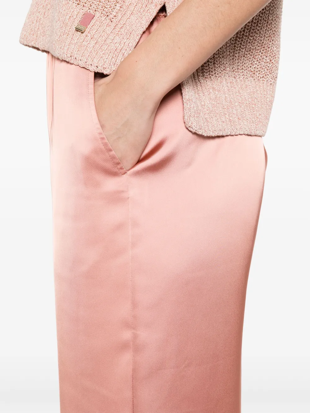 Herno Satijnen broek Roze