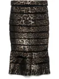 Gianfranco Ferré Pre-Owned 1990s multi-panels midi skirt - Brown