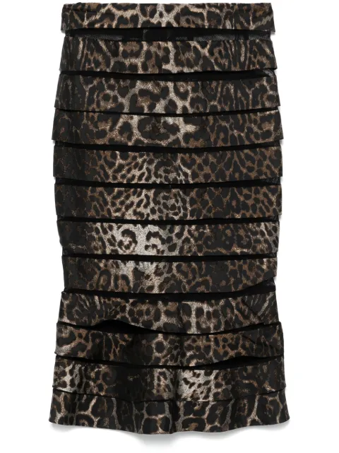 Gianfranco Ferré Pre-Owned falda midi con paneles 1990