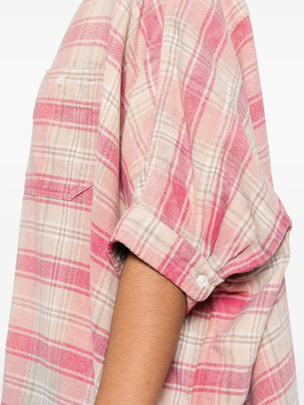 R13 Geruite jurk Roze