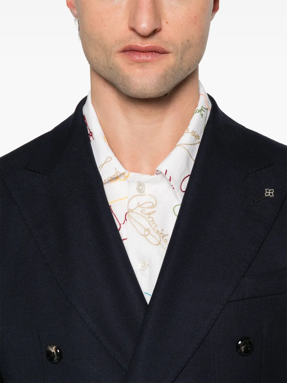Tagliatore Blazer met dubbele rij knopen Blauw