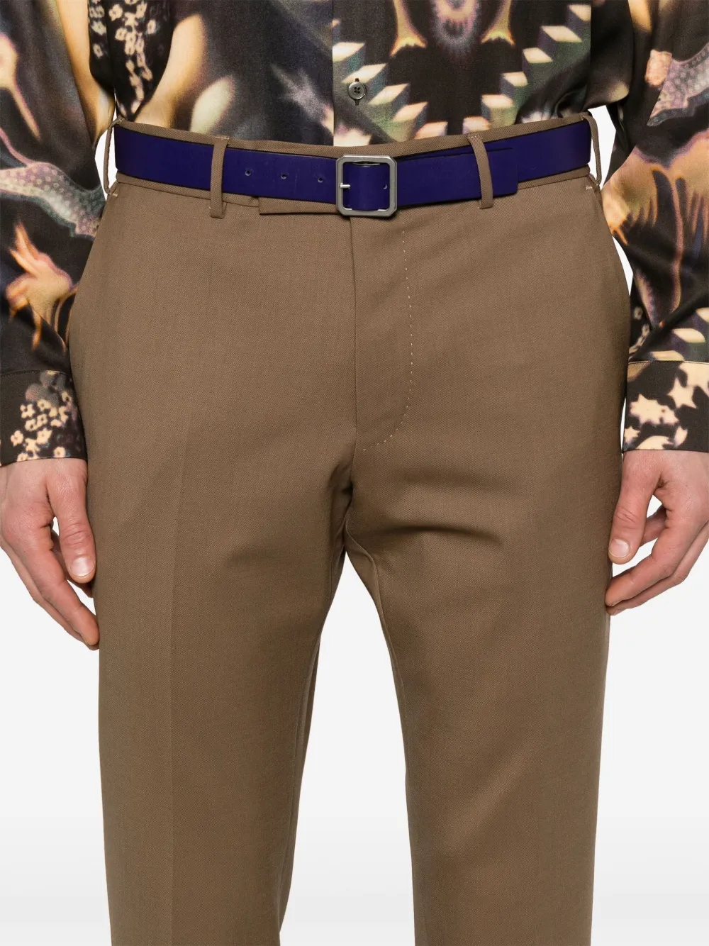 PT Torino Broek met toelopende pijpen Bruin