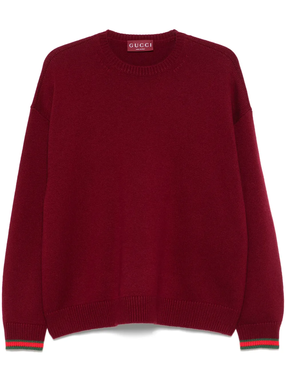 Gucci Trui met Web afwerking Rood